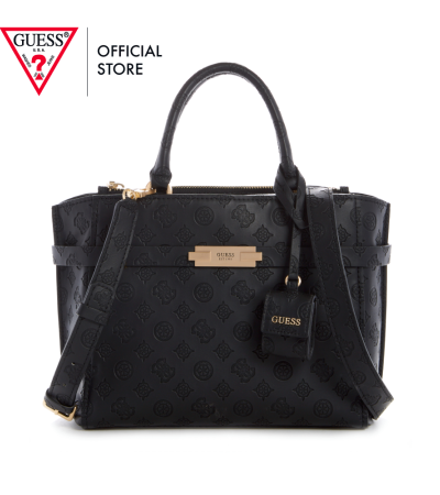 GUESS女式Bea Black Society手提包 GUESS女式Bea Black Society手提包